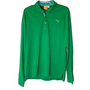 ❤️ PUMA Long Sleeve Polo Size L